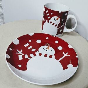 Crate&Barrel Santa Cookies & Milk Set